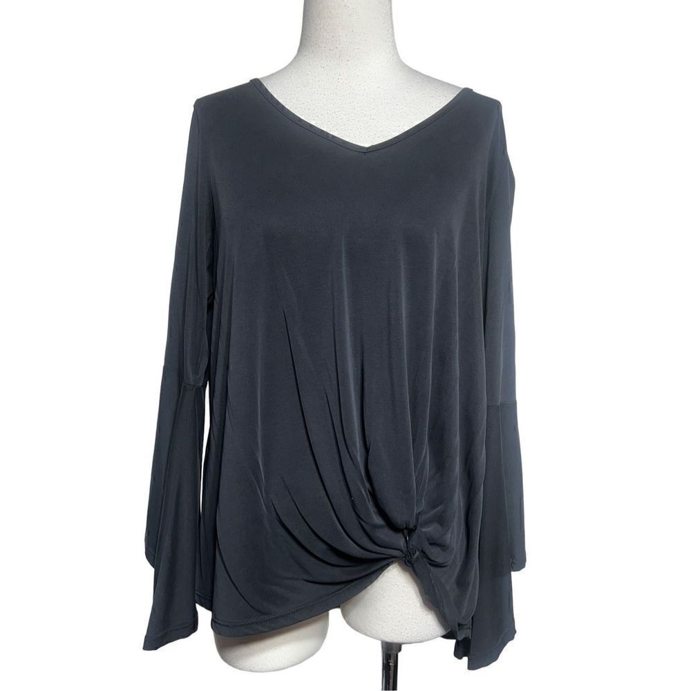 ee:some Long Sleeve Black Knit Top 70's Retro Style Size Small